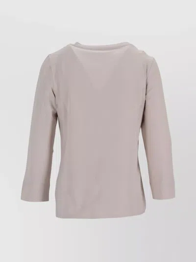 Max Mara Durata T-shirt 3/4 Sleeves In Neutral