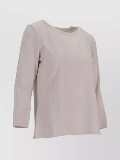 Max Mara Durata T-shirt 3/4 Sleeves In Neutral