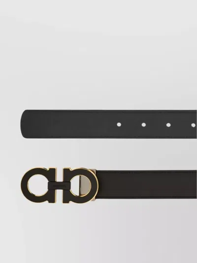 Ferragamo Reversible And Adjustable Double Gancini Belt
