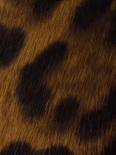 Prada Leopard Print Double Strap Ballet Flats