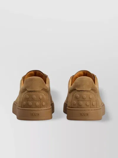 Tod's Low-top Round Toe Rubber Sole Sneakers