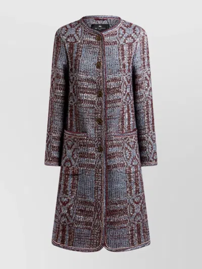 Etro Textured Fabric Long Sleeves Front Pockets