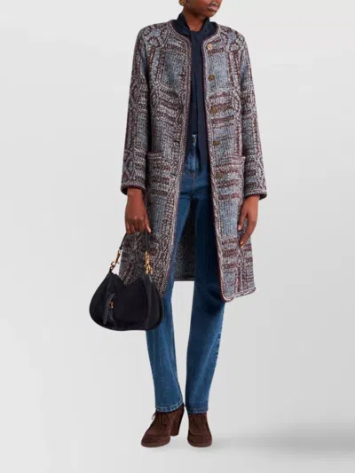 Etro Textured Fabric Long Sleeves Front Pockets