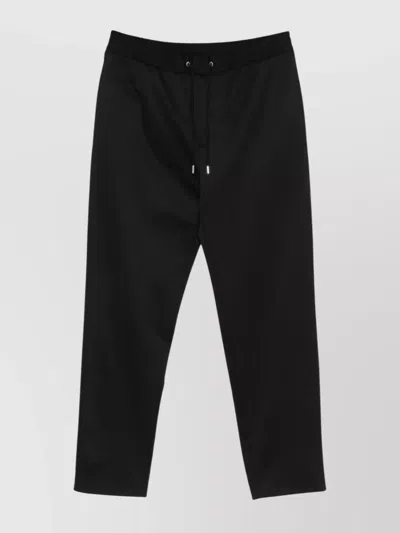 Moncler Logo Jogging Nylon Trousers Clothing In Black