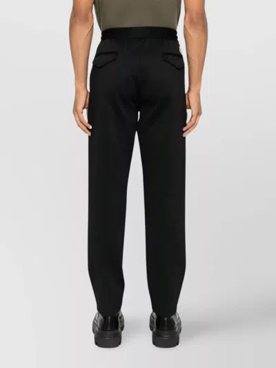 Moncler Logo Jogging Nylon Trousers Clothing In Black