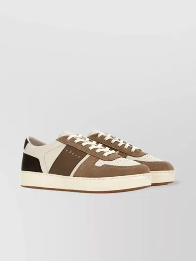 Hogan Suede And Nappa Leather Sneakers In Multi