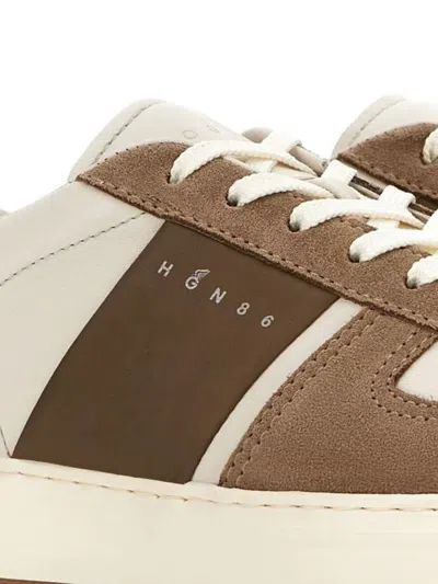 Hogan Suede And Nappa Leather Sneakers In Multi