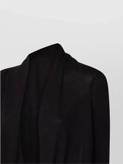 Rick Owens Longline Sheer Lightweight Knitwear In Black