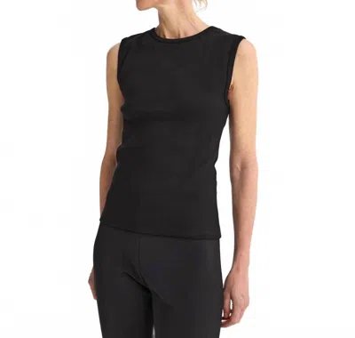Rohe Dense Rib Tank Top In Black In Black
