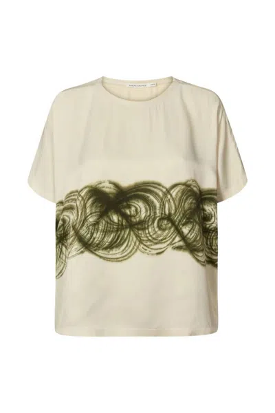 Rabens Saloner Women's Rabens Swirl Tee In Olive In Green