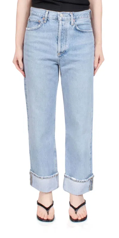 Agolde Fran Low Slung Straight Jean In Force