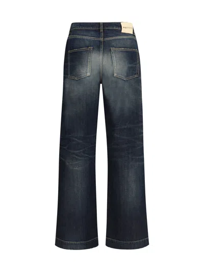 Alexander Mcqueen Wide Leg Faded Jeans
