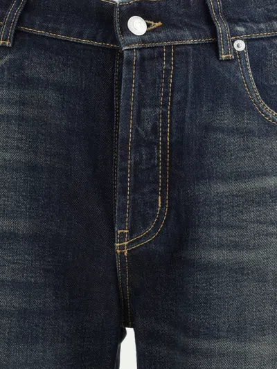 Alexander Mcqueen Wide Leg Faded Jeans