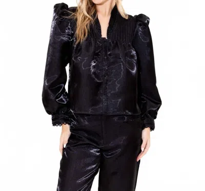 Alden Adair Oliver Top In Black In Black
