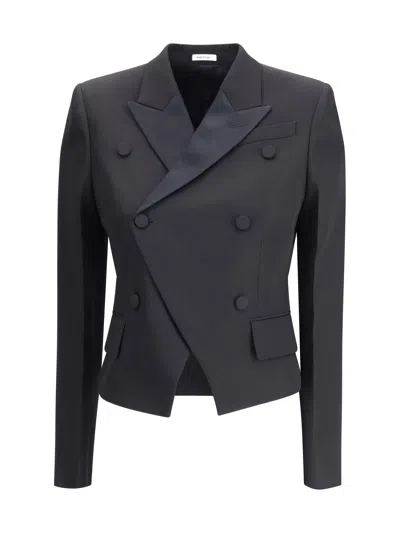 Alexander Mcqueen Tailored Double-breasted Jacket Notch Lapels In Black
