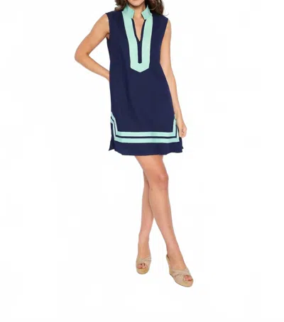 Sail To Sable Classic Tunic Dress In Navy In Blue