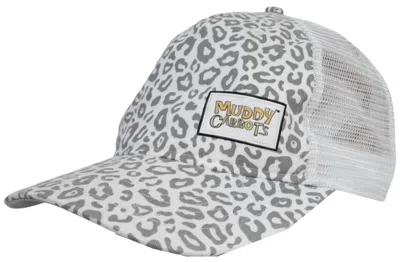 Muddy Carrots Leopard Hat In White