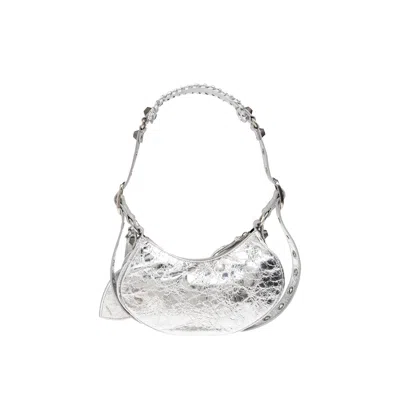 Balenciaga Heart Mirror Shoulder Bag In Silver
