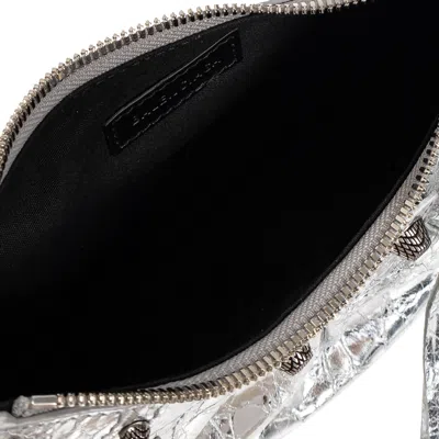 Balenciaga Heart Mirror Shoulder Bag In Silver
