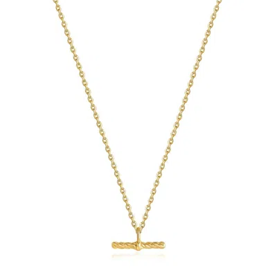 Ania Haie Women's Rope T-bar Necklace In Gold
