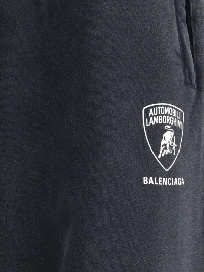Balenciaga Men Wide-leg Sweatpants In Black