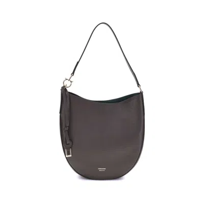 Ferragamo Medium Calfskin Shoulder Bag