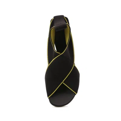 Bottega Veneta Logo Elasticated Sandals In Black
