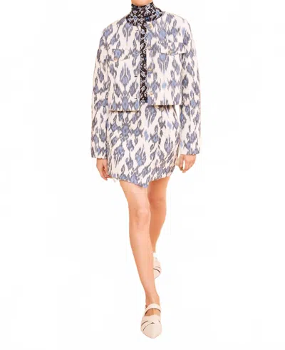 Ulla Johnson Dione Diamond Stitch Jacket In Multi