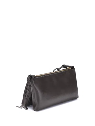 Bottega Veneta Women Double Patch Fondant Leather And Intrecciato Bag In Brown