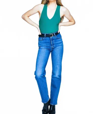 Gentle Fawn Astor V-neck In Spring Green In Green
