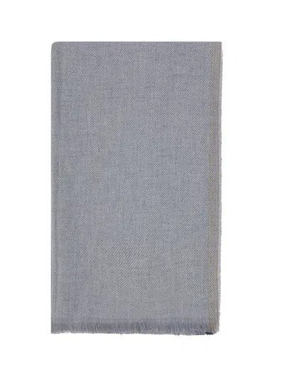 Brunello Cucinelli Scarves In Gray