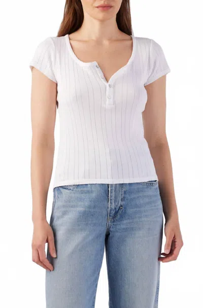 Amo Buttercup Knit Top In White In White