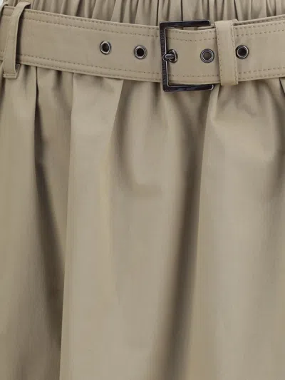 Brunello Cucinelli Belted Midi Skirt