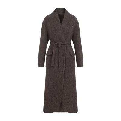 Brunello Cucinelli Brown Wool Trench Coat