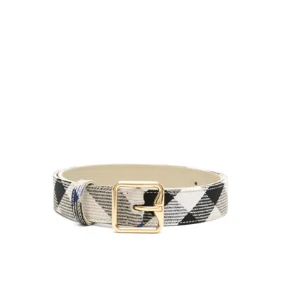Burberry 30mm Madeira Checked Belt Women In Neutral