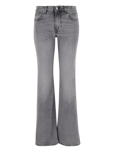 Haikure Straight Leg Trousers With Belt Loops In Yellow
