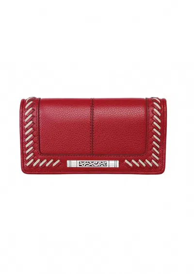 Brighton Women's Bellaire Rockmore Wallet In Red In Red