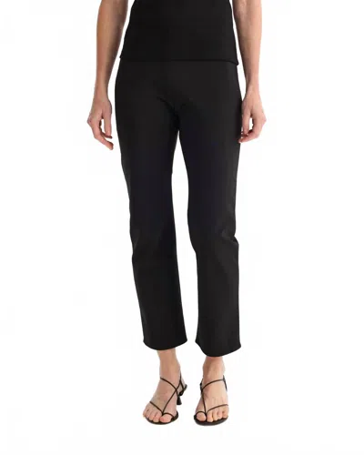 Rohe Cigarette Scuba Trousers In Black In Black