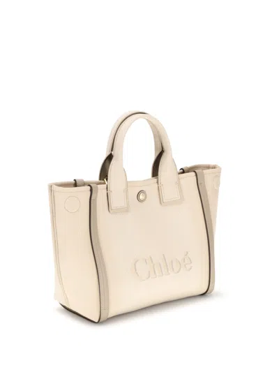 Chloé Small Carry Tote Bag In Canvas