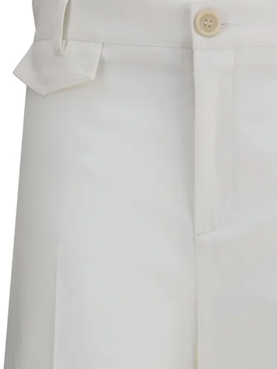 Chloé Wide-leg Flare Pants With Waist Belt Loops In White