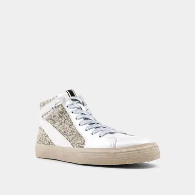 Shu Shop Women Rooney High Top Sneaker In Pearl Glitter In White