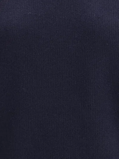 Chloé Oversized Wool Knit Crew Neck Sweater In Blue