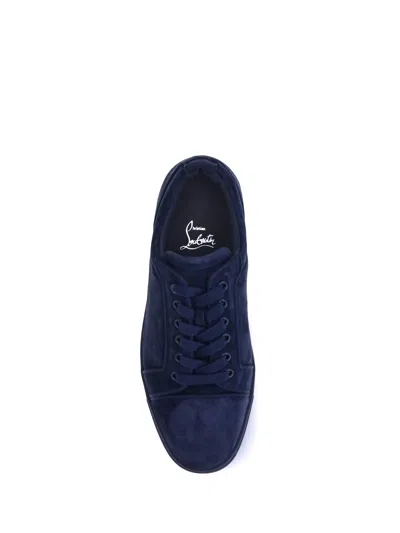 Christian Louboutin Men Louis Junior Sneakers In Blue