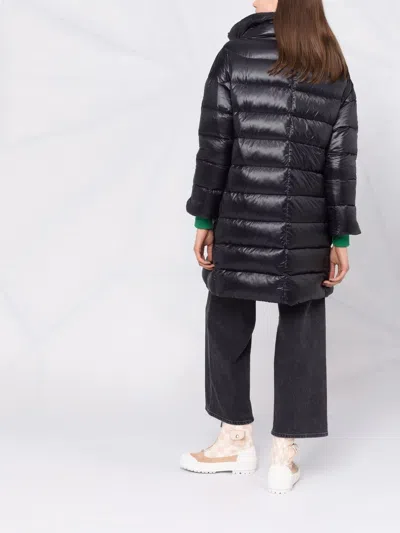 Herno Matilde Midi Down Jacket In Black
