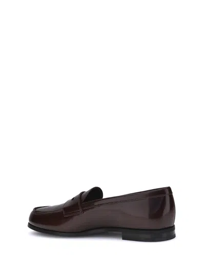 Church's Women Leather Loafers In Brown