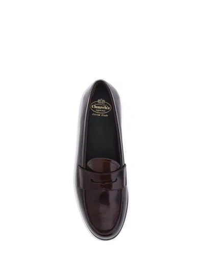 Church's Women Leather Loafers In Brown