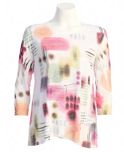 Jess & Jane Verona Patch Pocket Top In Multi In Multi