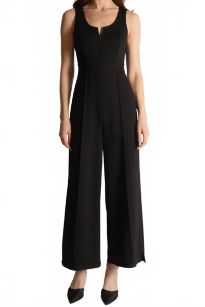 P.cill Jasmine Butter Modal Jumpsuit In Black In Black