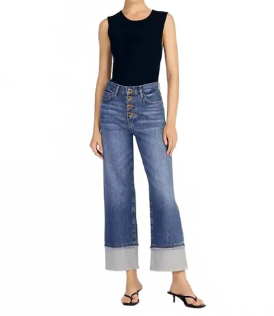 Derek Lam 10 Crosby Simona Cuffed Straight Leg Jeans In Soho