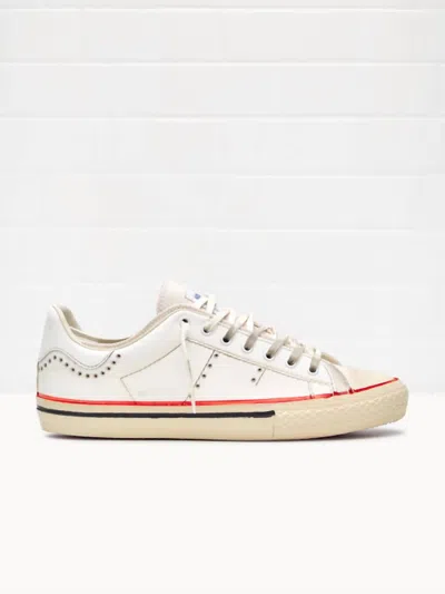 Hidnander Men's Starless Low Moma Art Sneakers In White Canvas White
